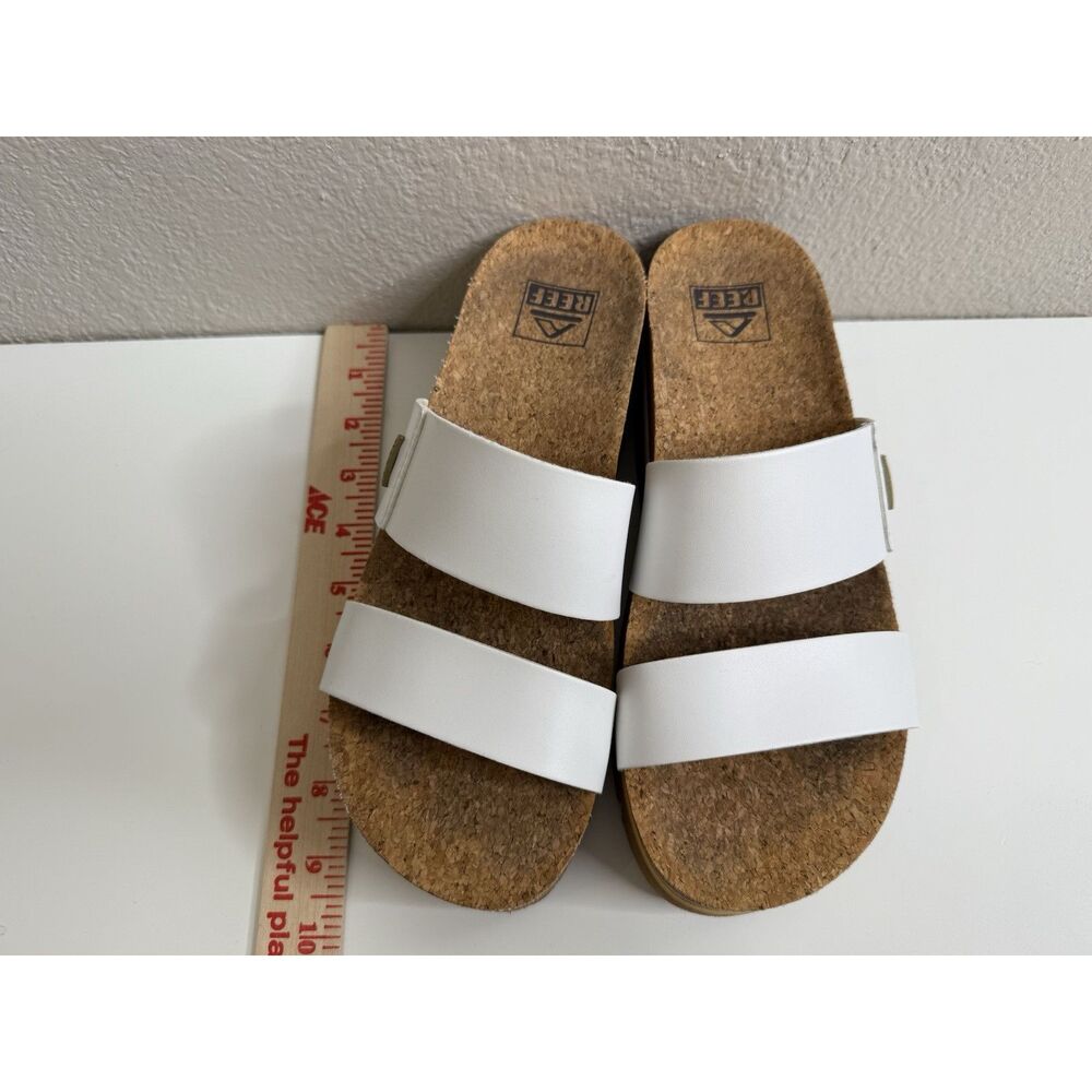 Reef Women's Cushion Vista Hi Sandals Platform White Size 7 Higher Sandal - Picture 8 of 8